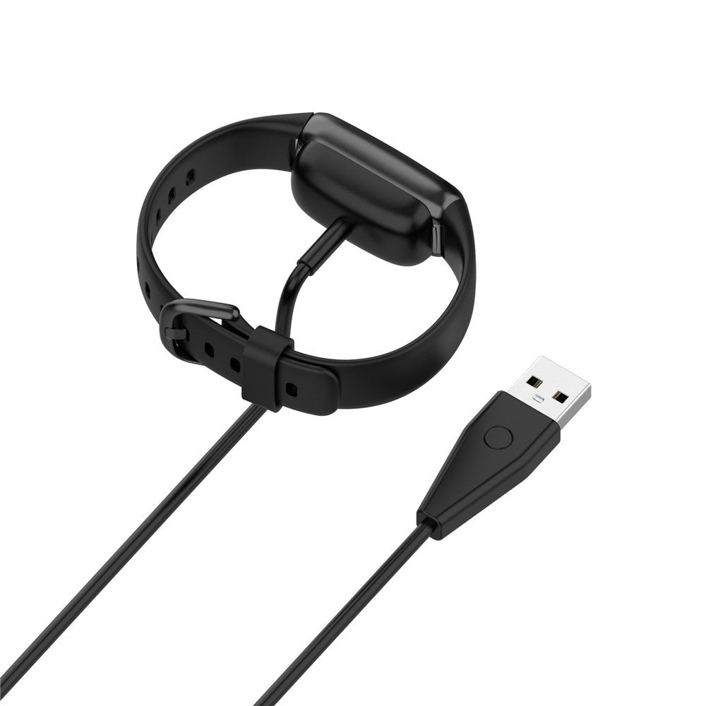 0,5 m USB-magnetisk opladerbasekabeladapter med nulstillingsknap til Fitbit Charge 5/Luxe smartarmbånd
