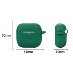 For AirPods 5 / 4 Silicone Case Bluetooth-Compatible Earphones Protective Cover with Anti-Lost Buckle + Cleaning Brush