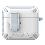 For Apple AirPods 3 Magnetic Case with Stand TPU + PC Earphone Cover with Switch and Carabiner