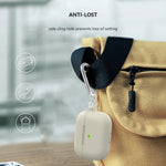 For Apple AirPods 3 Silicone Protective Earphone Case Cover with Carabiner