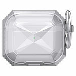 AHASTYLE WG165 For AirPods 5 / 4 Case Dual Color TPU Earphone Cover with Carabiner