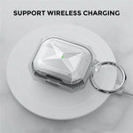 AHASTYLE WG165 For AirPods 5 / 4 Case Dual Color TPU Earphone Cover with Carabiner