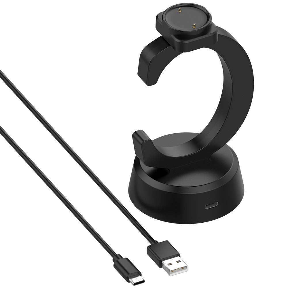 C-formet opladningsdock til Huami Amazfit Active 2 Square / Active 2 / Bip 6 ur-oplader opladningsstander