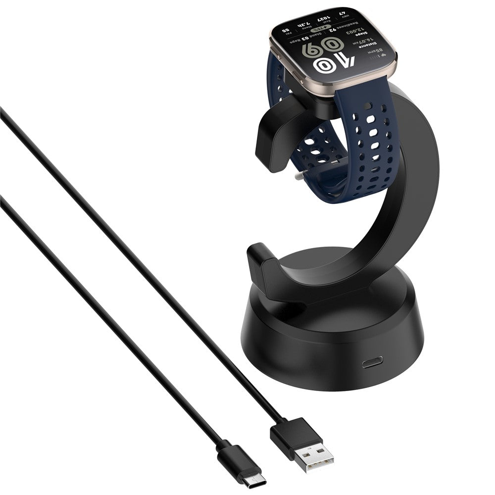 C-formet opladningsdock til Huami Amazfit Active 2 Square / Active 2 / Bip 6 ur-oplader opladningsstander