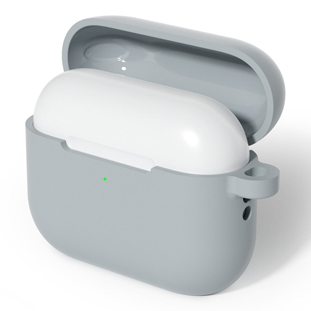 For AirPods Pro 3 Silicone Case Soft Wireless Earbud Organizer Cover with Carabiner