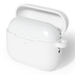 For AirPods Pro 3 Silicone Case Soft Wireless Earbud Organizer Cover with Carabiner