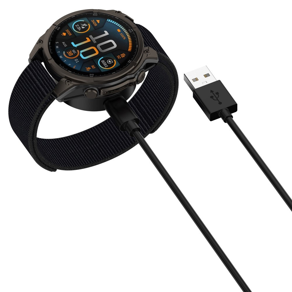 1m opladerkabel til Garmin Venu X1 / quatix 8 47mm / 51mm / Forerunner 570 42mm / 47mm oplader