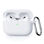 Til AirPods Pro 3 Silikoneetui Beskyttelsescover til Høretelefoner med Karabinhage