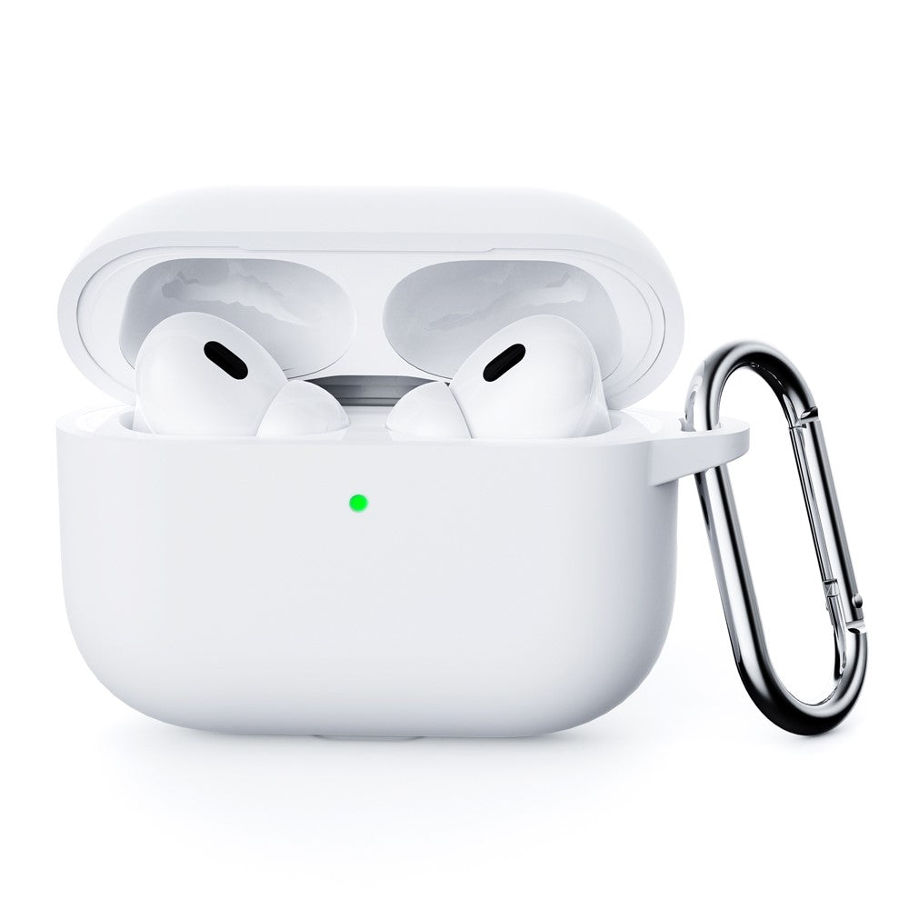 Til AirPods Pro 3 Silikoneetui Beskyttelsescover til Høretelefoner med Karabinhage