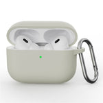 Til AirPods Pro 3 Silikoneetui Beskyttelsescover til Høretelefoner med Karabinhage