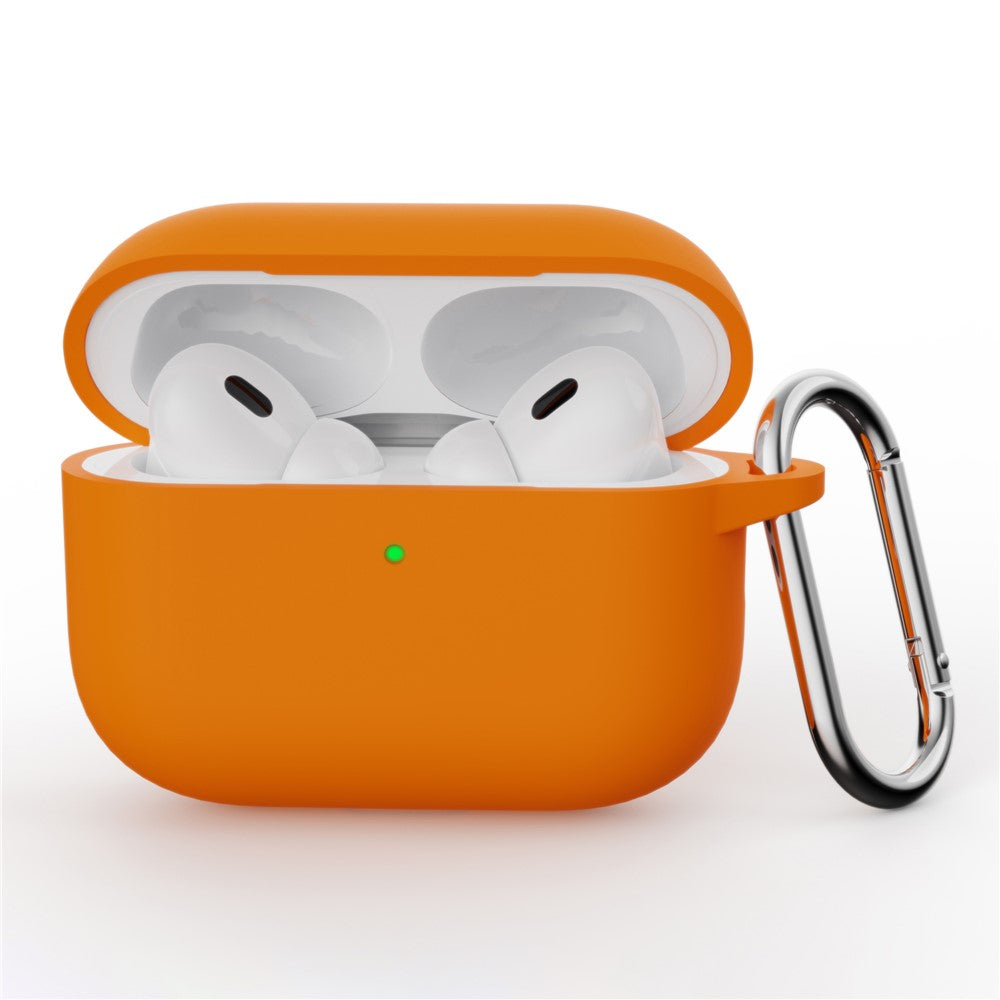 Til AirPods Pro 3 Silikoneetui Beskyttelsescover til Høretelefoner med Karabinhage