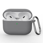 Til AirPods Pro 3 Silikoneetui Beskyttelsescover til Høretelefoner med Karabinhage