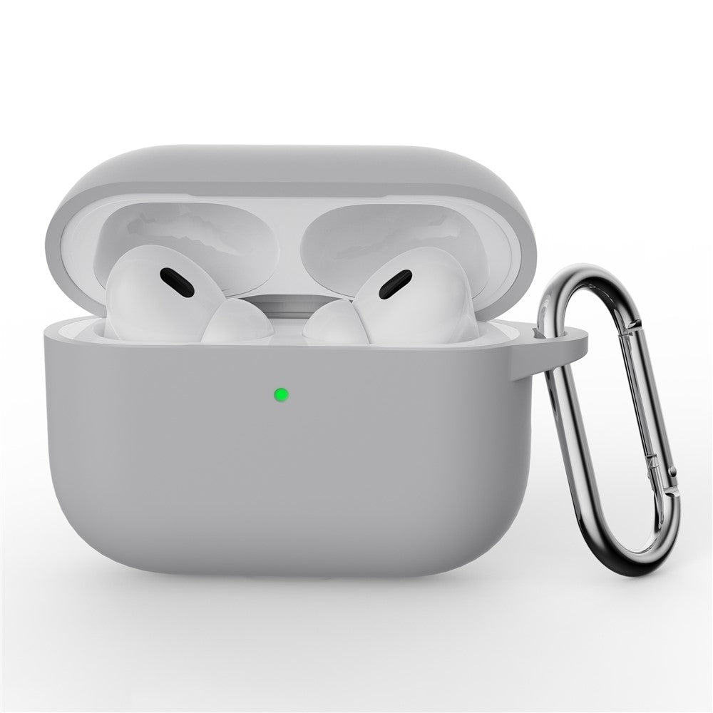 Til AirPods Pro 3 Silikoneetui Beskyttelsescover til Høretelefoner med Karabinhage