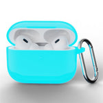 Til AirPods Pro 3 Silikoneetui Beskyttelsescover til Høretelefoner med Karabinhage