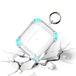 Dual Color Transparent TPU Protective Case Earphone Cover with Keyring for Apple AirPods 3