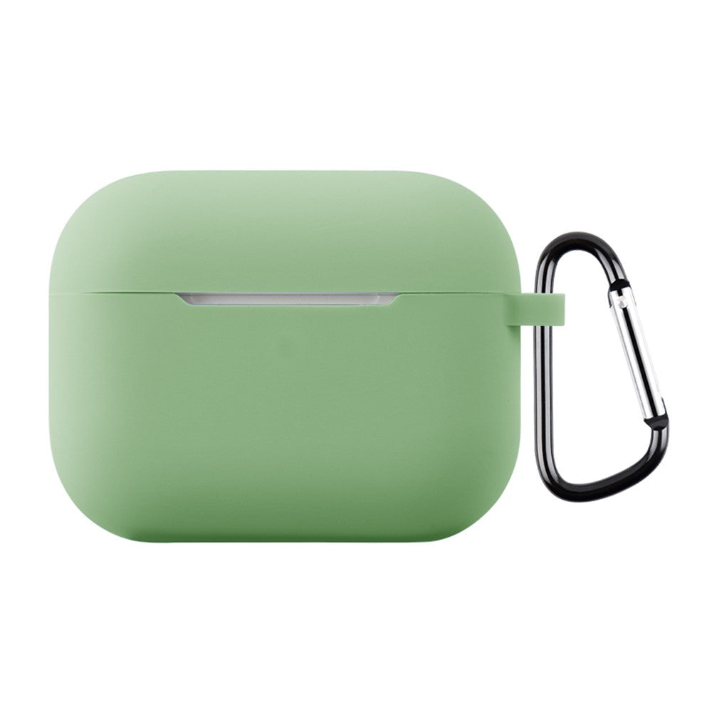 Til AirPods Pro 3 Silikoneetui Blødt Trådløst Øretelefon Organizer Cover Tykkelse 2,0 mm med Karabinhage