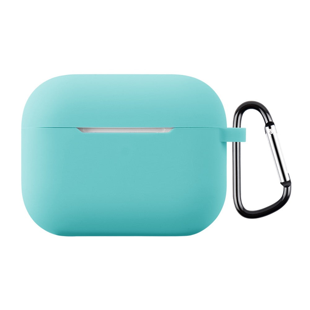 Til AirPods Pro 3 Silikoneetui Blødt Trådløst Øretelefon Organizer Cover Tykkelse 2,0 mm med Karabinhage