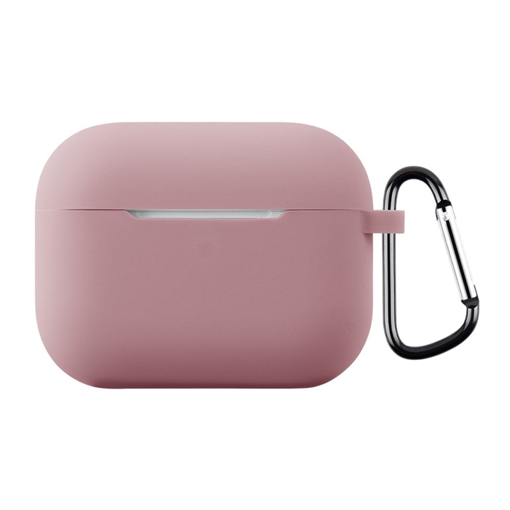 Til AirPods Pro 3 Silikoneetui Blødt Trådløst Øretelefon Organizer Cover Tykkelse 2,0 mm med Karabinhage