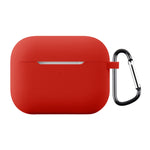 Til AirPods Pro 3 Silikoneetui Blødt Trådløst Øretelefon Organizer Cover Tykkelse 2,0 mm med Karabinhage