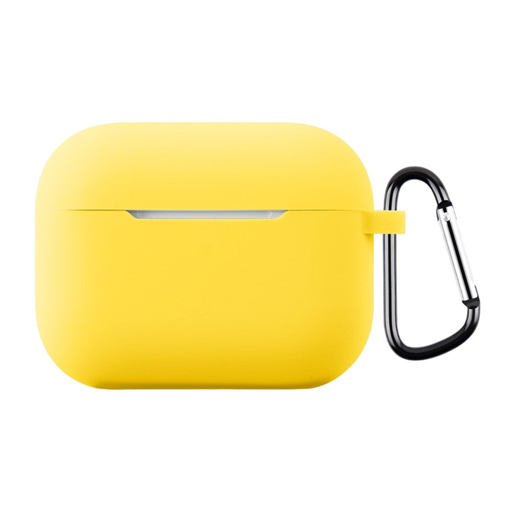 Til AirPods Pro 3 Silikoneetui Blødt Trådløst Øretelefon Organizer Cover Tykkelse 2,0 mm med Karabinhage
