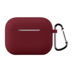Til AirPods Pro 3 Silikoneetui Blødt Trådløst Øretelefon Organizer Cover Tykkelse 2,0 mm med Karabinhage