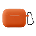Til AirPods Pro 3 Silikoneetui Blødt Trådløst Øretelefon Organizer Cover Tykkelse 2,0 mm med Karabinhage