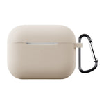 Til AirPods Pro 3 Silikoneetui Blødt Trådløst Øretelefon Organizer Cover Tykkelse 2,0 mm med Karabinhage