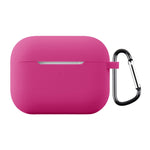 Til AirPods Pro 3 Silikoneetui Blødt Trådløst Øretelefon Organizer Cover Tykkelse 2,0 mm med Karabinhage