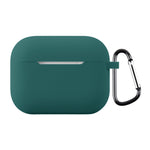 Til AirPods Pro 3 Silikoneetui Blødt Trådløst Øretelefon Organizer Cover Tykkelse 2,0 mm med Karabinhage