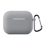 Til AirPods Pro 3 Silikoneetui Blødt Trådløst Øretelefon Organizer Cover Tykkelse 2,0 mm med Karabinhage