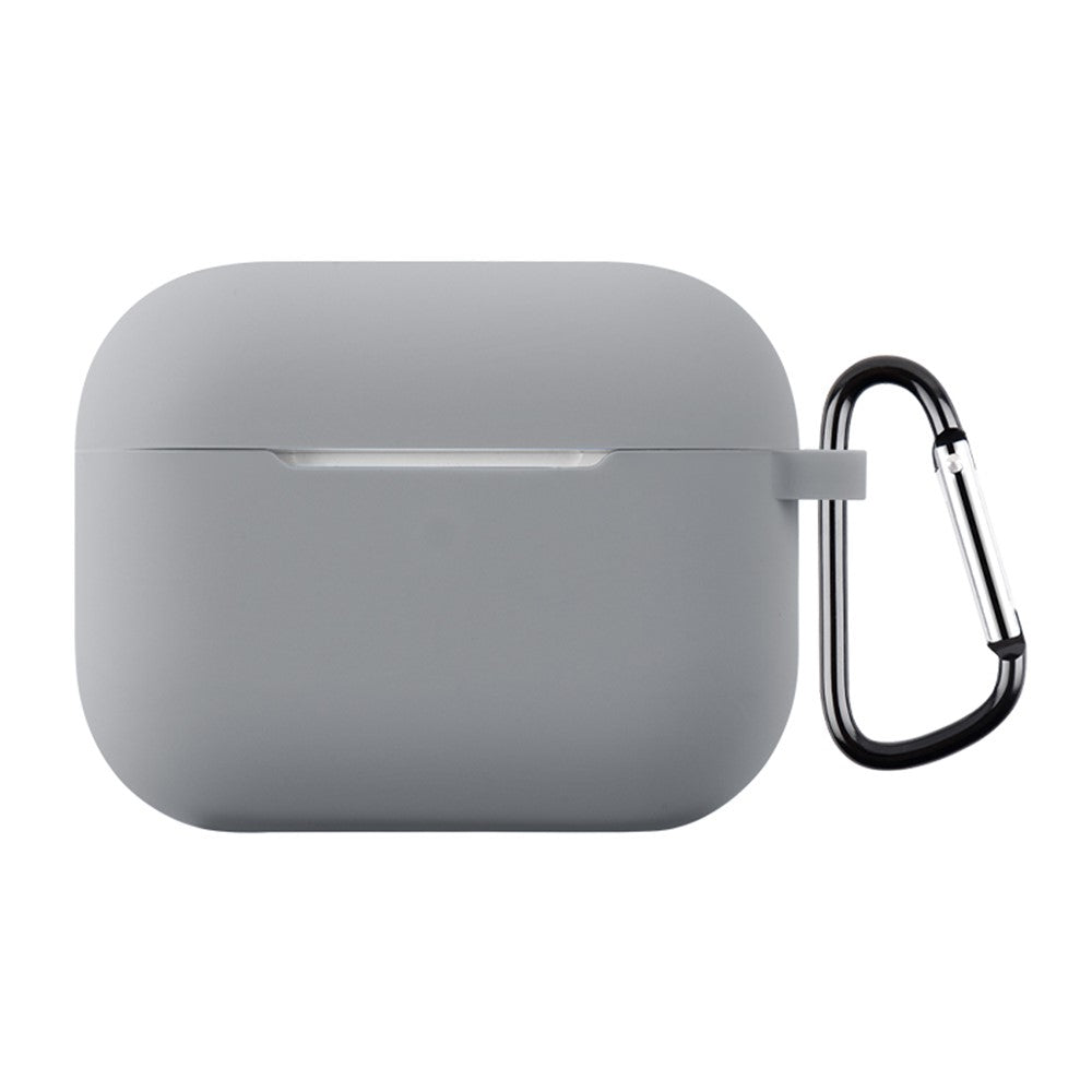 Til AirPods Pro 3 Silikoneetui Blødt Trådløst Øretelefon Organizer Cover Tykkelse 2,0 mm med Karabinhage