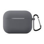 Til AirPods Pro 3 Silikoneetui Blødt Trådløst Øretelefon Organizer Cover Tykkelse 2,0 mm med Karabinhage