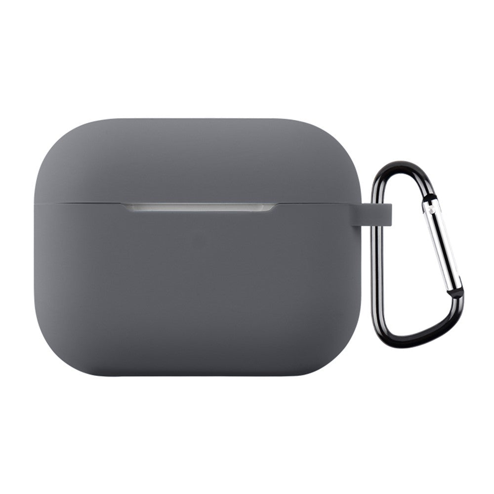 Til AirPods Pro 3 Silikoneetui Blødt Trådløst Øretelefon Organizer Cover Tykkelse 2,0 mm med Karabinhage