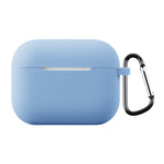 Til AirPods Pro 3 Silikoneetui Blødt Trådløst Øretelefon Organizer Cover Tykkelse 2,0 mm med Karabinhage