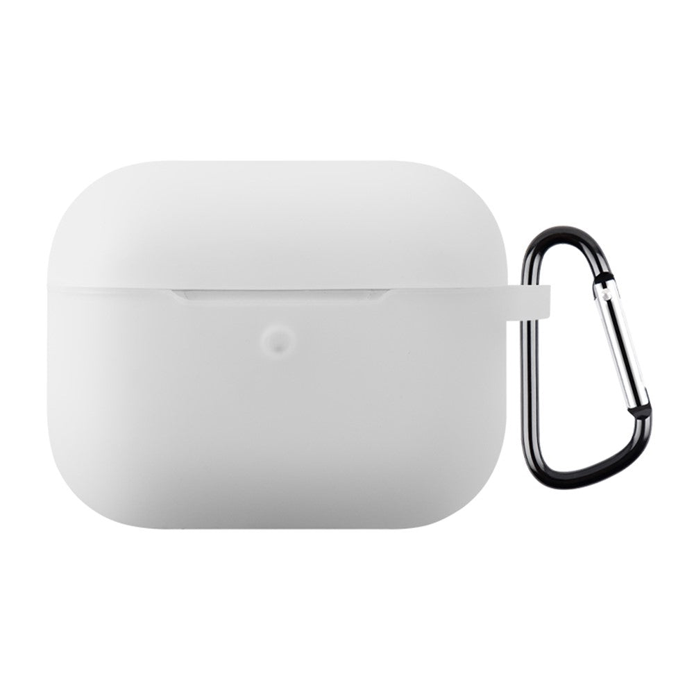 Til AirPods Pro 3 Silikoneetui Blødt Trådløst Øretelefon Organizer Cover Tykkelse 2,0 mm med Karabinhage