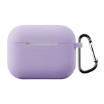 Til AirPods Pro 3 Silikoneetui Blødt Trådløst Øretelefon Organizer Cover Tykkelse 2,0 mm med Karabinhage