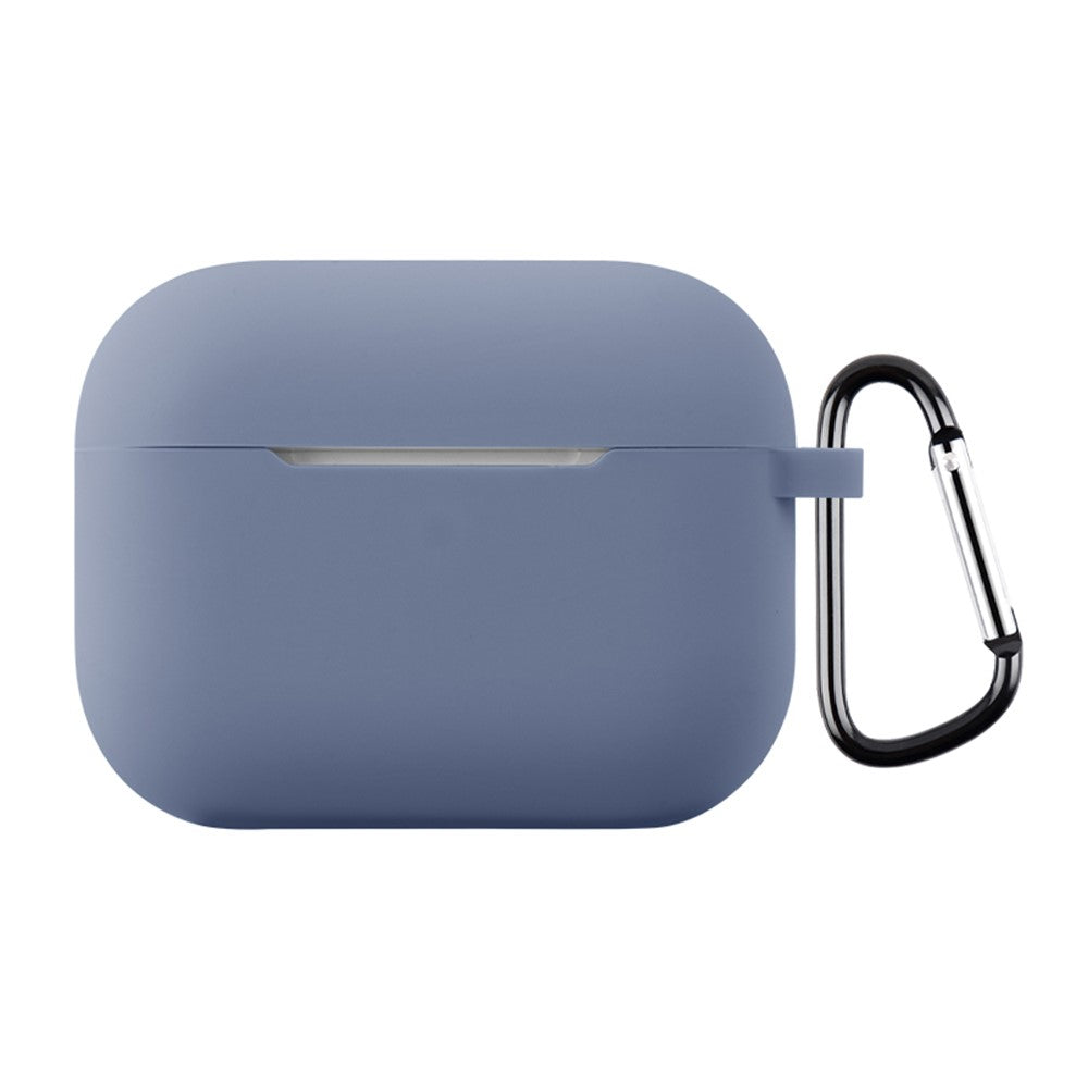 Til AirPods Pro 3 Silikoneetui Blødt Trådløst Øretelefon Organizer Cover Tykkelse 2,0 mm med Karabinhage