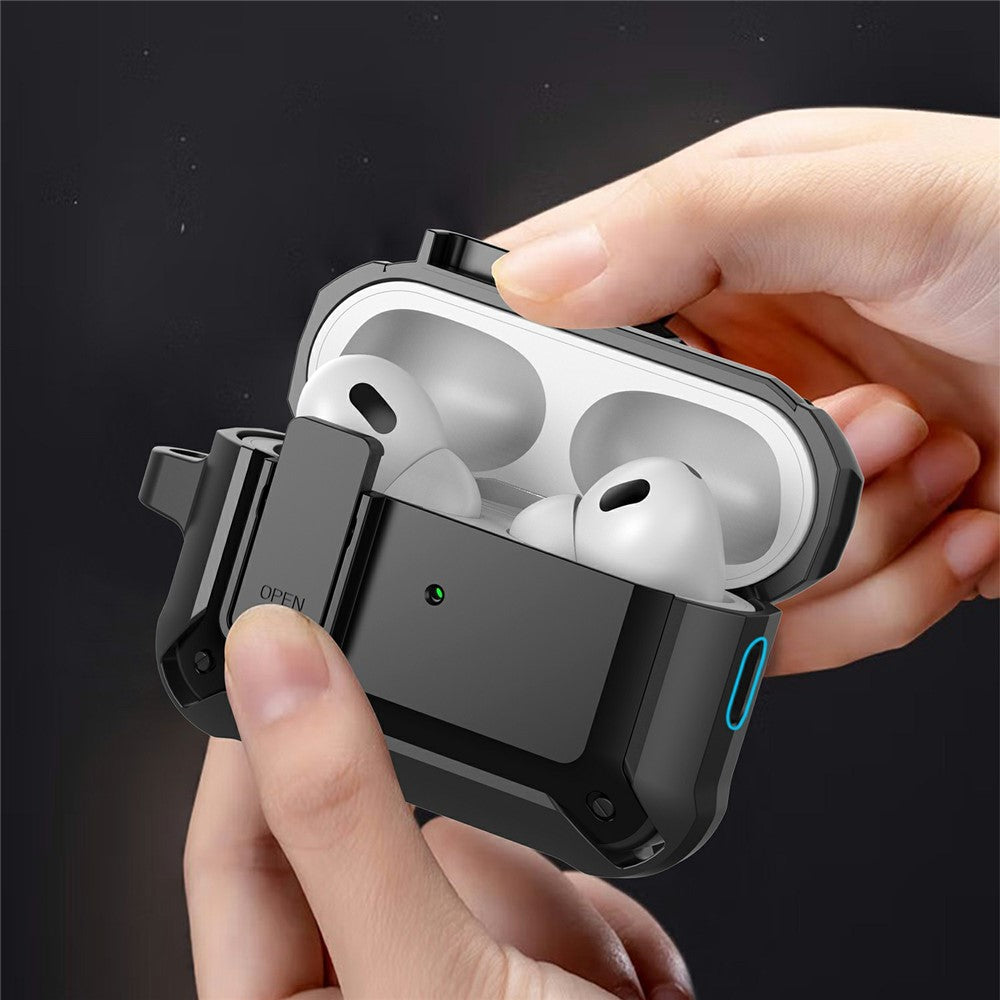 For AirPods Pro 3  Case TPU + PC Anti-Drop Earphone Cover with Buckle