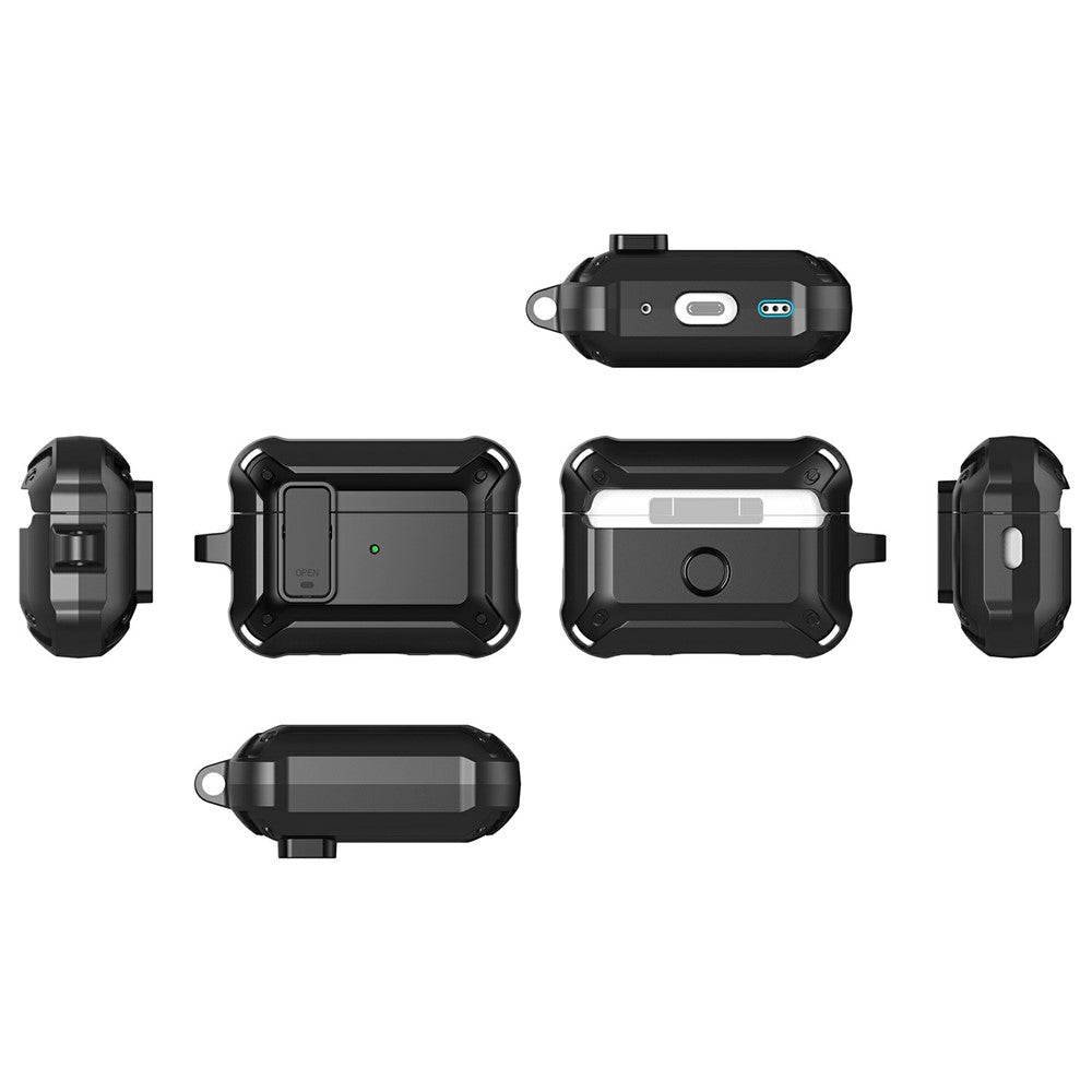 For AirPods Pro 3  Case TPU + PC Anti-Drop Earphone Cover with Buckle