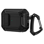 Til AirPods Pro 3 TPU + PC Beskyttelsesetui til høretelefoner Opladningsboks, faldsikkert cover med karabin