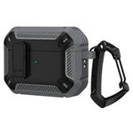 Til AirPods Pro 3 TPU + PC Beskyttelsesetui til høretelefoner Opladningsboks, faldsikkert cover med karabin