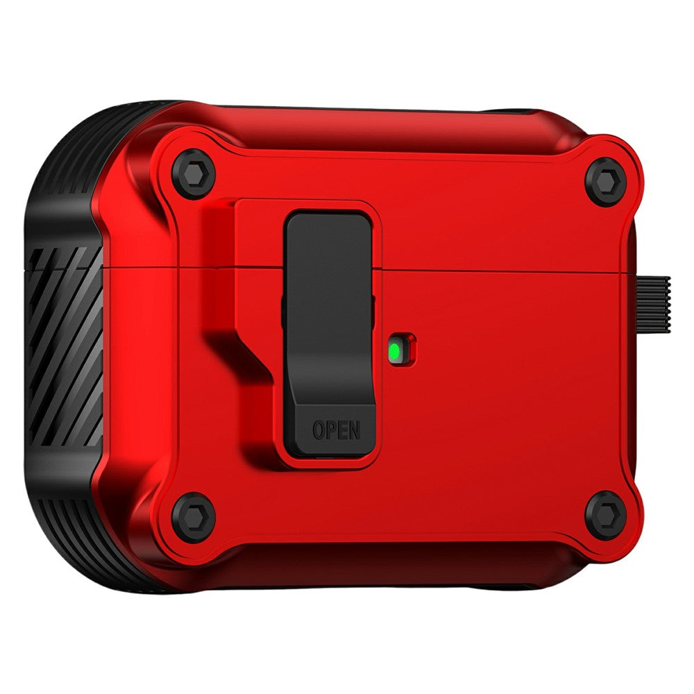Til AirPods Pro 3 Cover TPU + PC Høretelefon Beskyttelsescover med karabinhage