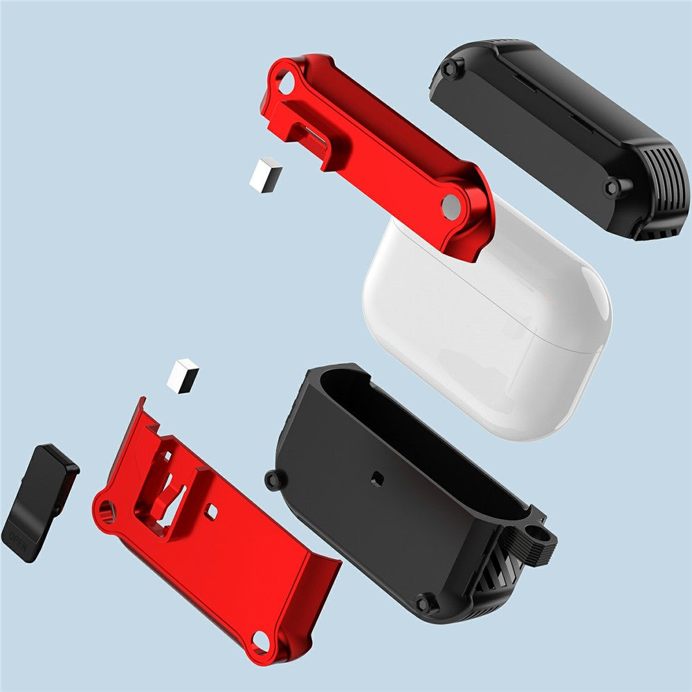 Til AirPods Pro 3 Cover TPU + PC Høretelefon Beskyttelsescover med karabinhage