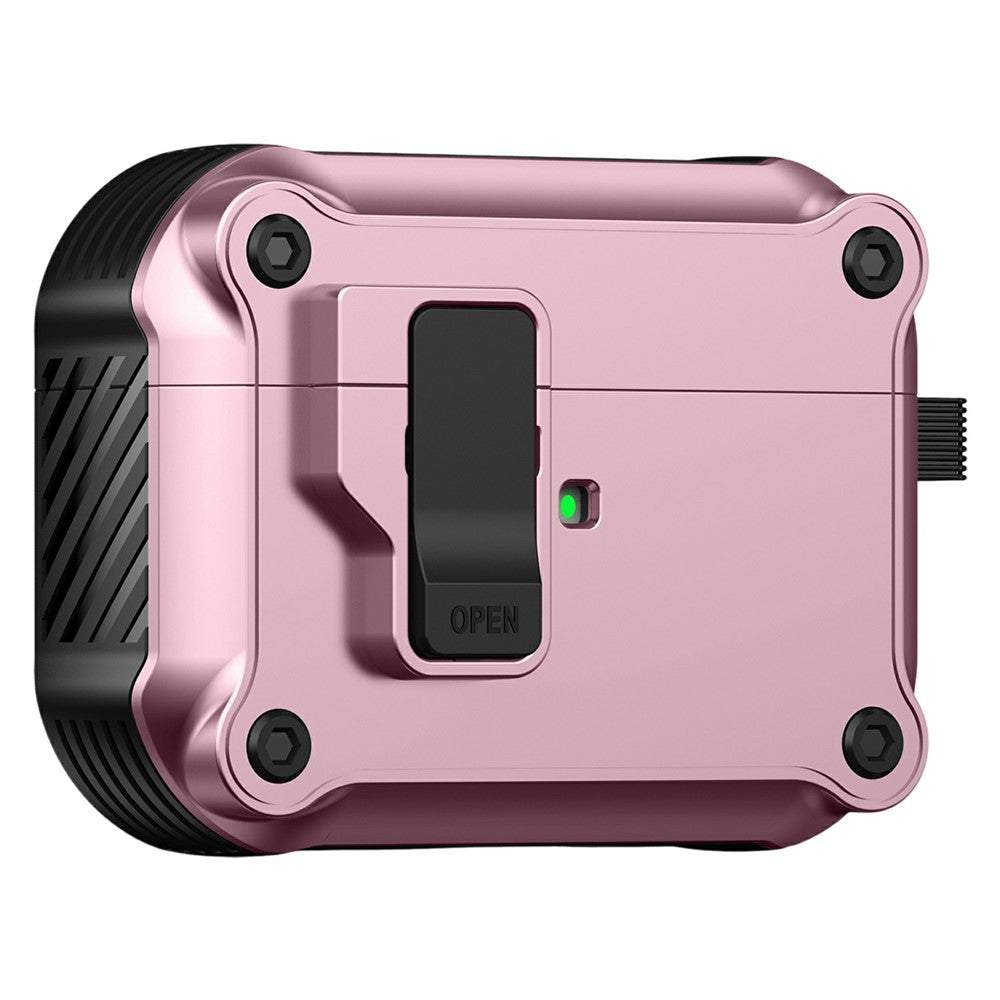 Til AirPods Pro 3 Cover TPU + PC Høretelefon Beskyttelsescover med karabinhage