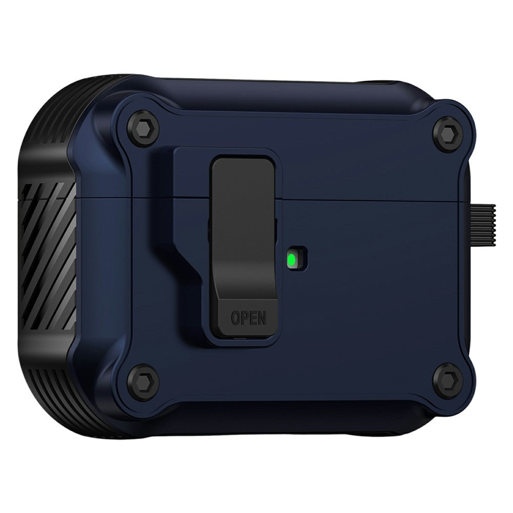 Til AirPods Pro 3 Cover TPU + PC Høretelefon Beskyttelsescover med karabinhage