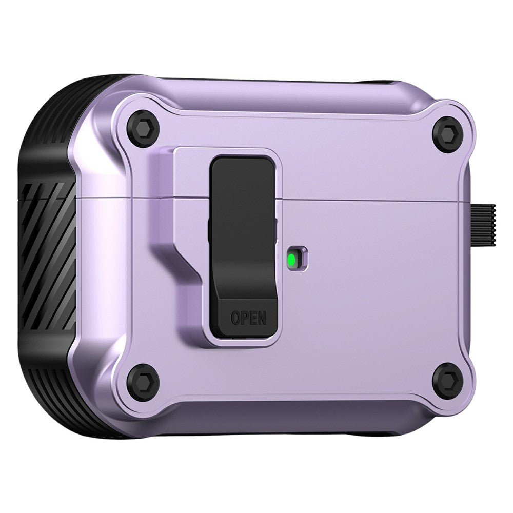 Til AirPods Pro 3 Cover TPU + PC Høretelefon Beskyttelsescover med karabinhage