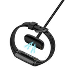 100cm USB Charging Cable Magnetic Watch Charger for Fitbit Luxe / Luxe Special Edition  / Charge 5 / Charge 6