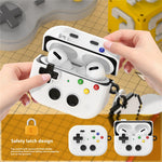 For AirPods Pro 3 Case Vintage Game Console Style Hard PC Earphone Cover with Heart Pendant