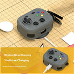 For AirPods Pro 3 Case Vintage Game Console Style Hard PC Earphone Cover with Heart Pendant