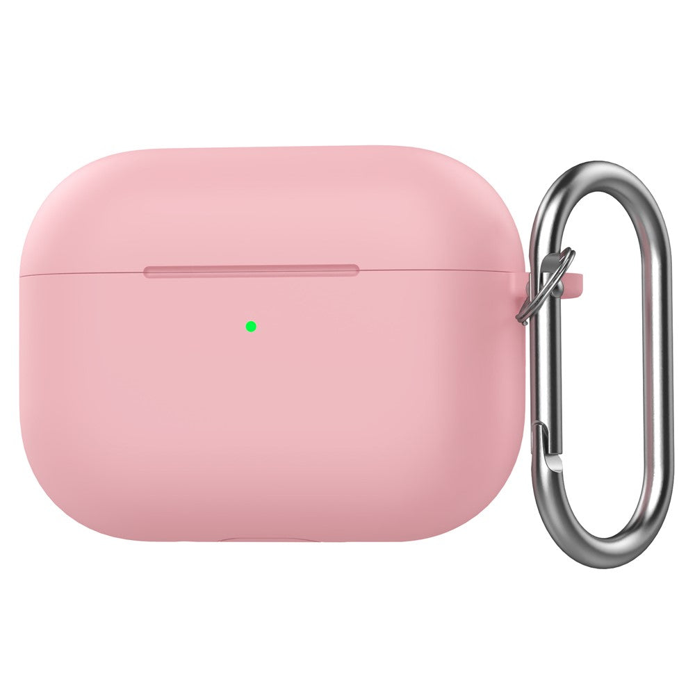 Til AirPods Pro 3 silikonecover 2,3 mm hovedtelefonbeskyttelsescover med karabinhage